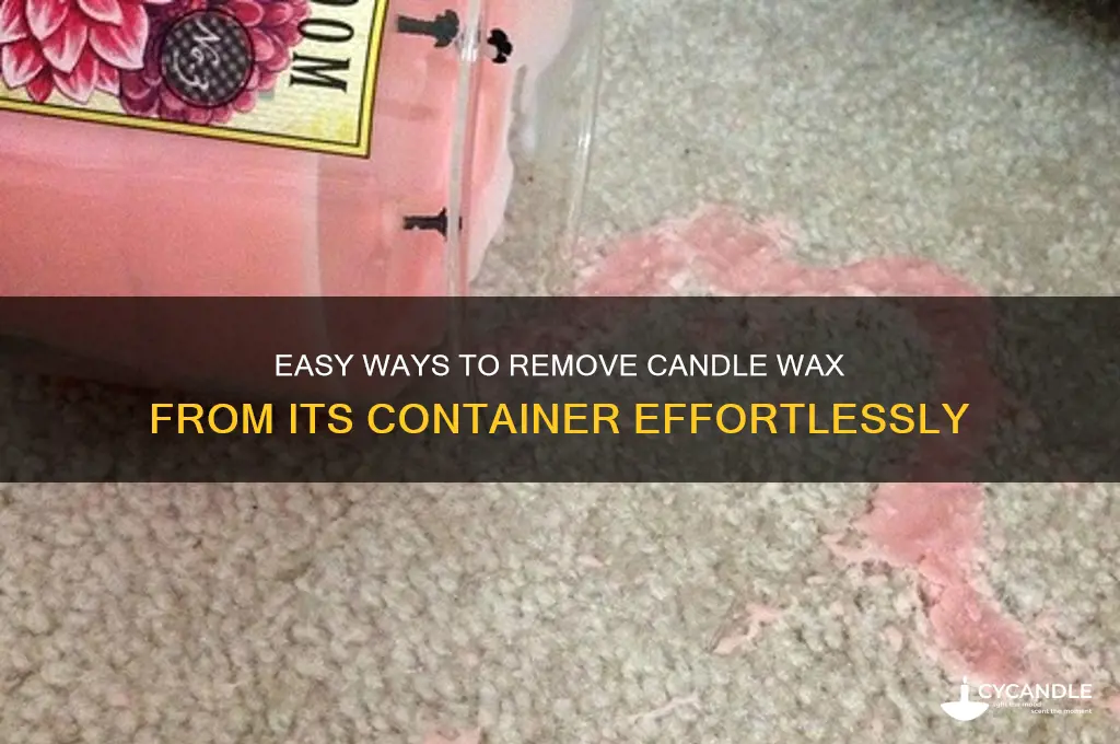 how to get candle wax out of its container