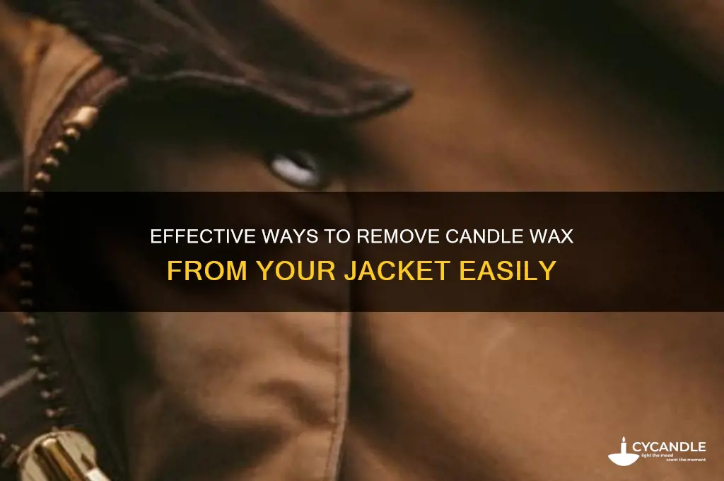 how to get candle wax out of jacket