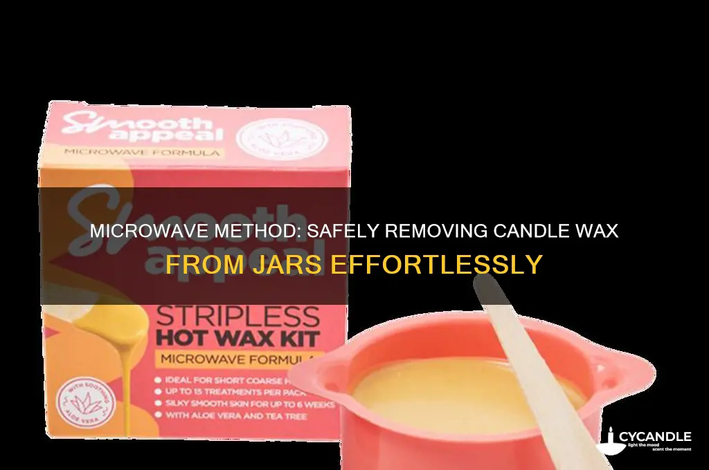 how to get candle wax out of jar microwave