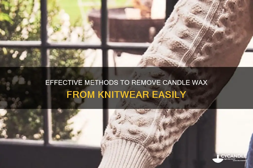 how to get candle wax out of knitwear