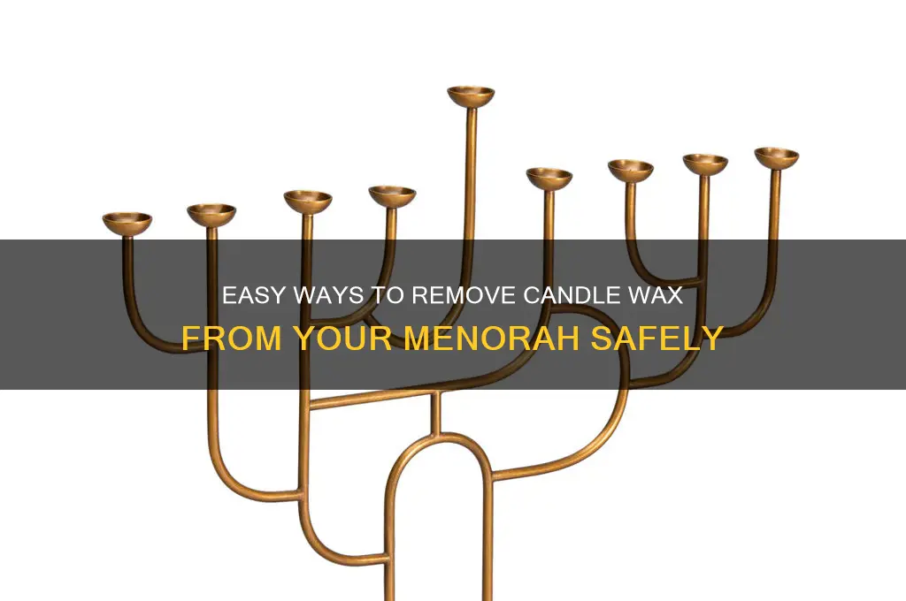 how to get candle wax out of menorah
