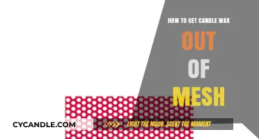 Effective Methods to Remove Candle Wax from Mesh Surfaces Easily
