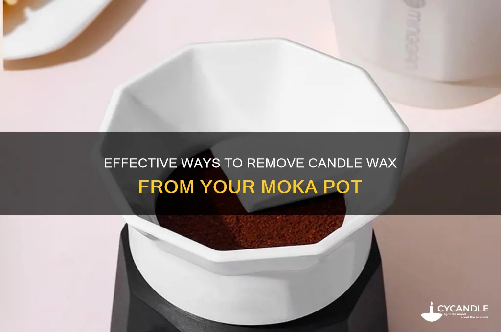 how to get candle wax out of my moka pot