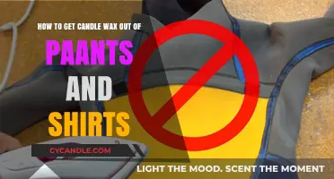 Effective Methods to Remove Candle Wax from Pants and Shirts