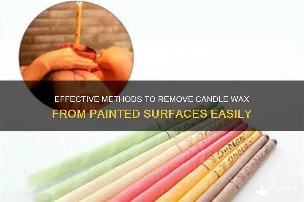 how to get candle wax out of paint