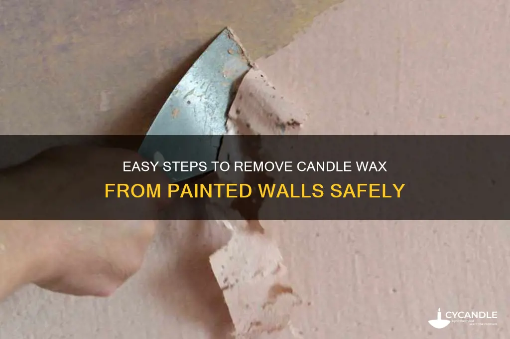 how to get candle wax out of painted walls