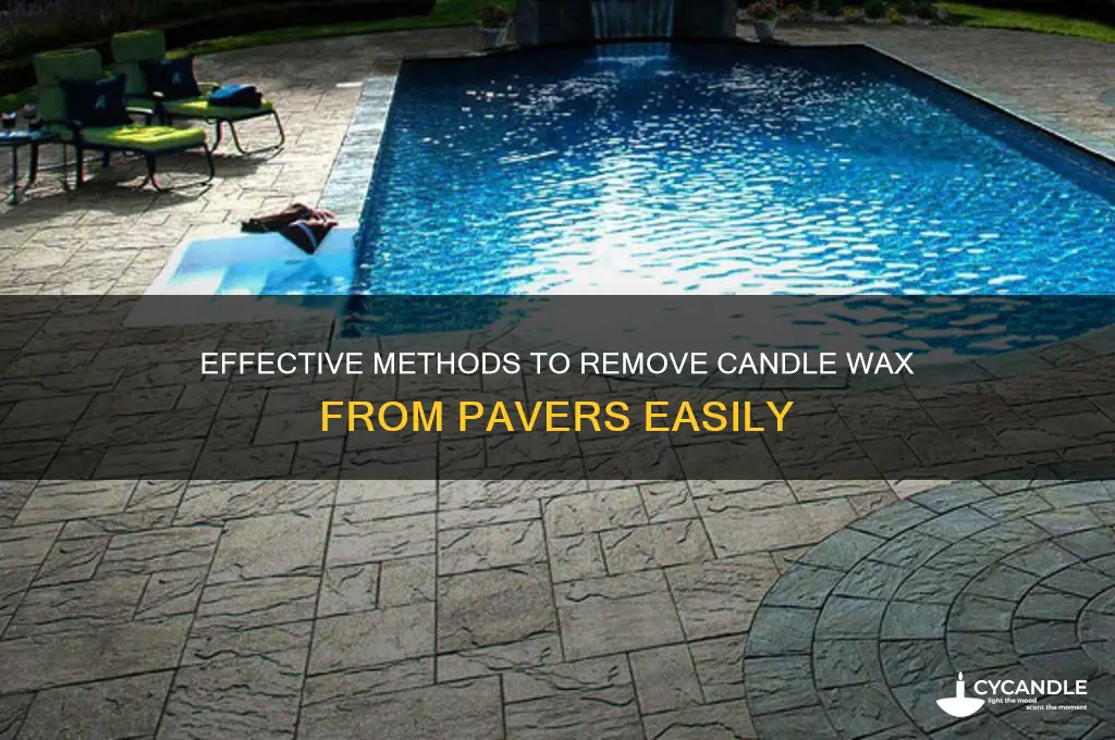 how to get candle wax out of pavers