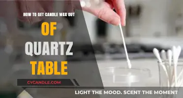 Effective Methods to Remove Candle Wax from Quartz Tables
