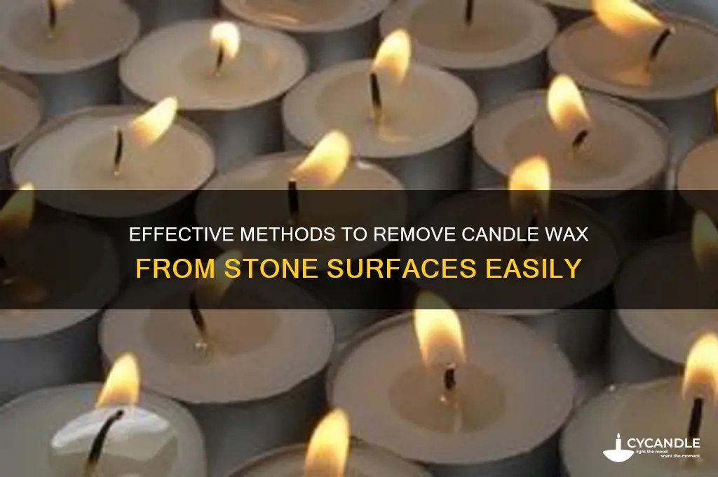 how to get candle wax out of stone