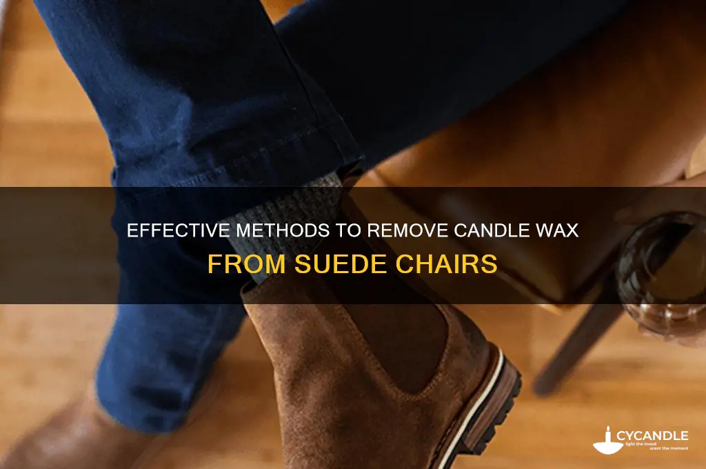 how to get candle wax out of suede chair