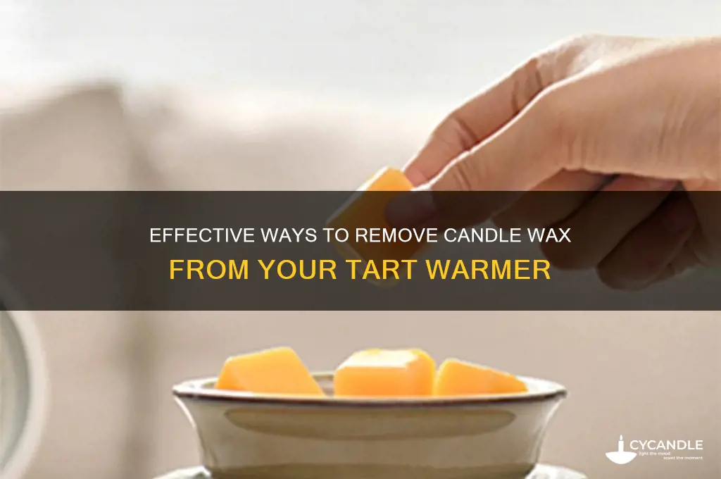 how to get candle wax out of tart warmer
