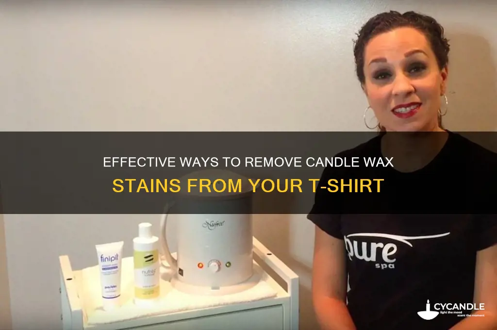 how to get candle wax out of tshirt