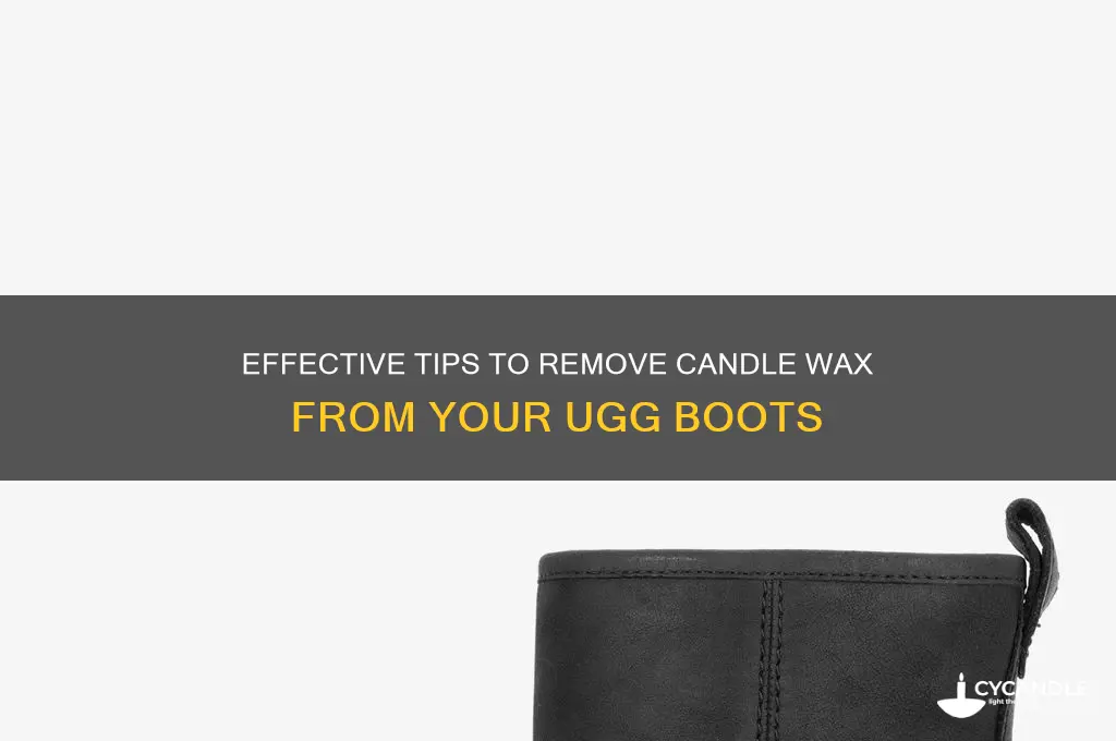 how to get candle wax out of uggs