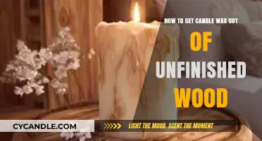 Effective Methods to Remove Candle Wax from Unfinished Wood Surfaces