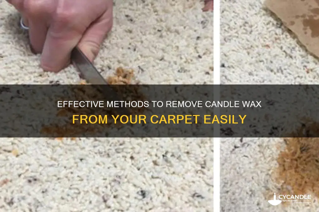 how to get candle wax put of carpet