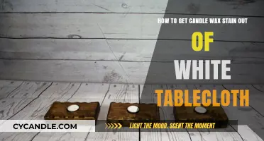 Effective Methods to Remove Candle Wax Stains from White Tablecloths