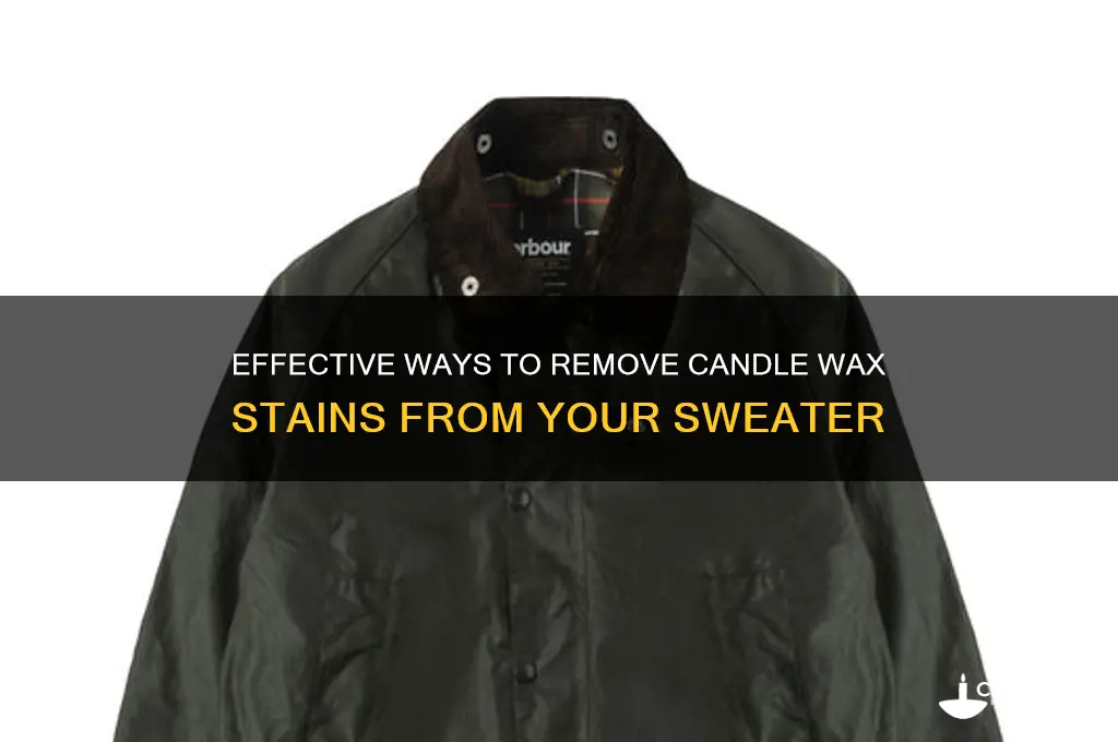 how to get candle wax stains out of a sweater