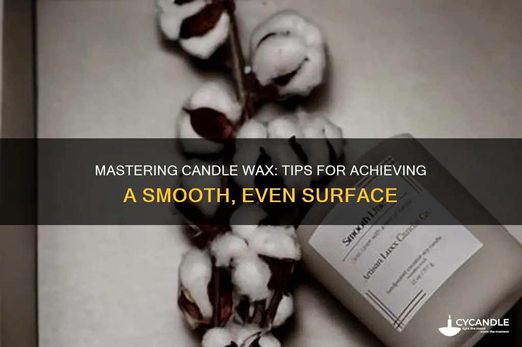how to get candle wax to even out