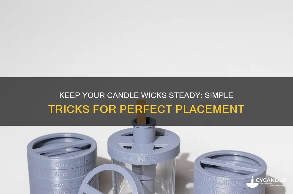 how to get candle wicks to stay in place