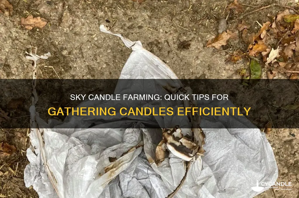 how to get candles fast in sky