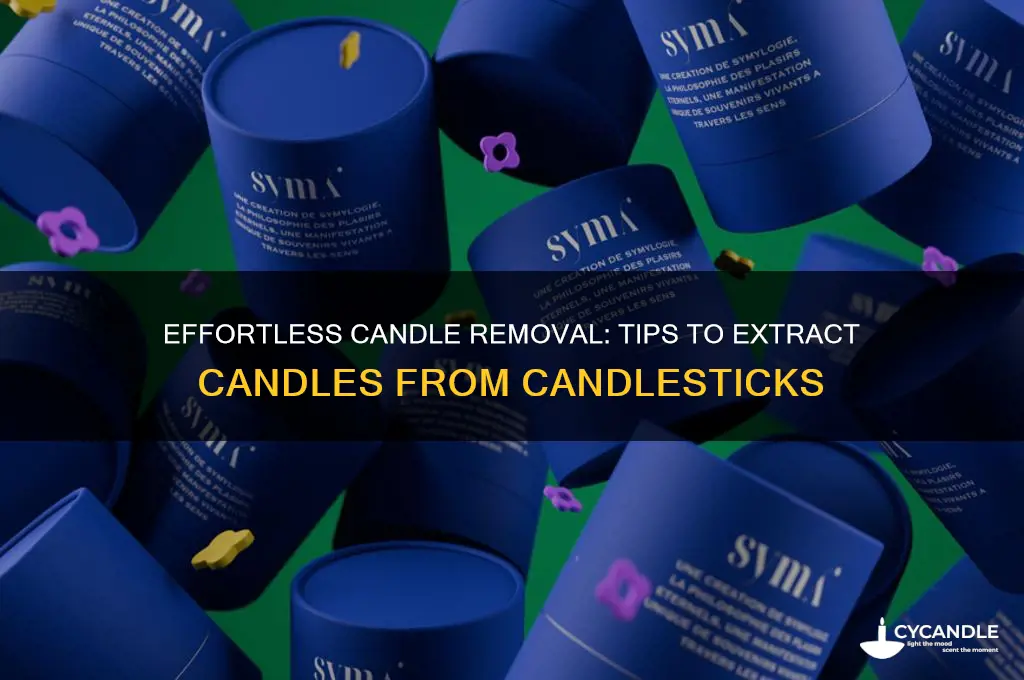 how to get candles out of candlesticks