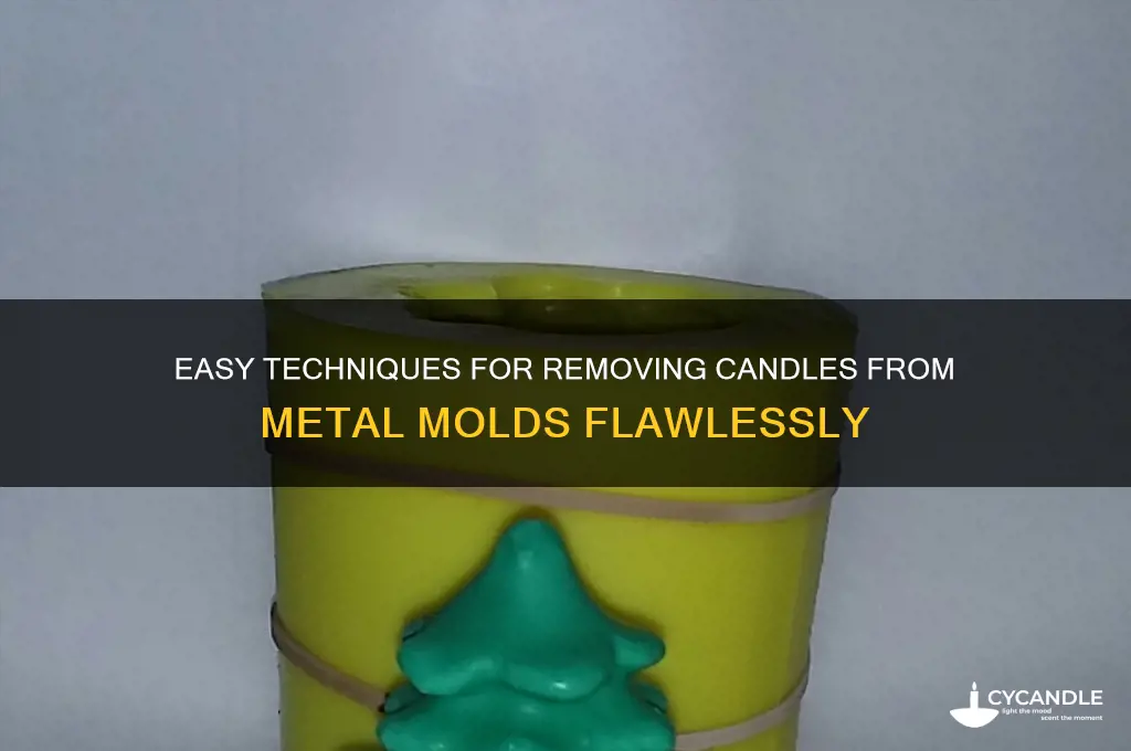 how to get candles out of metal molds