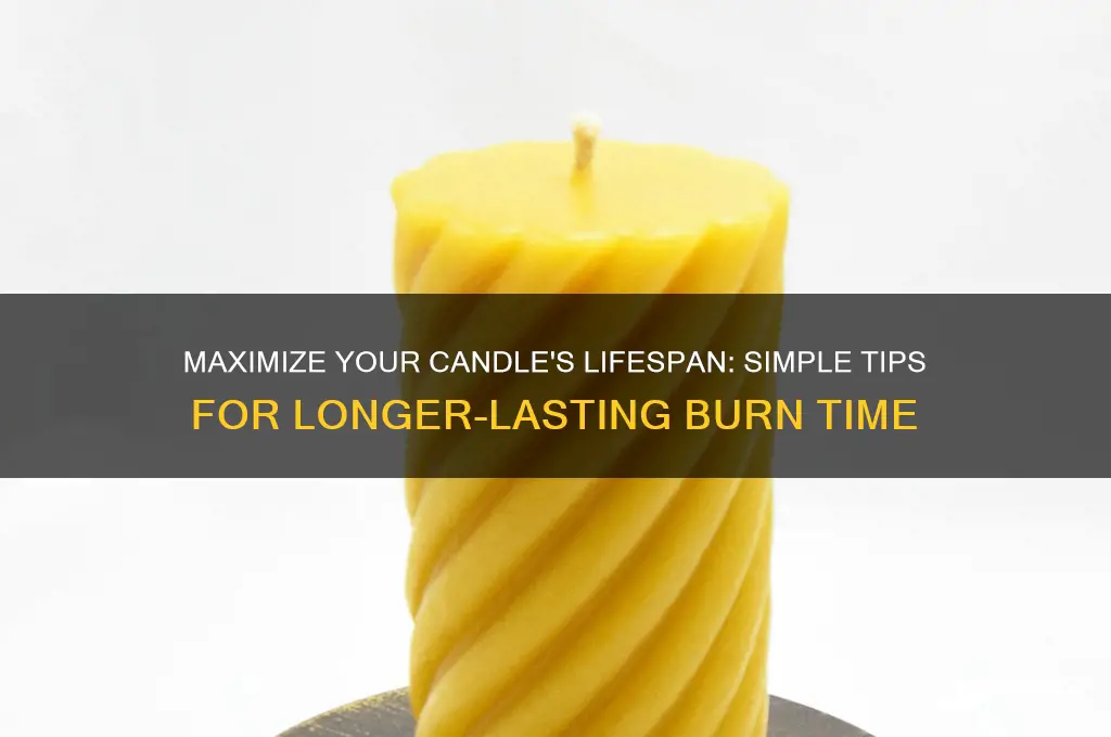 how to get candles to burn longer