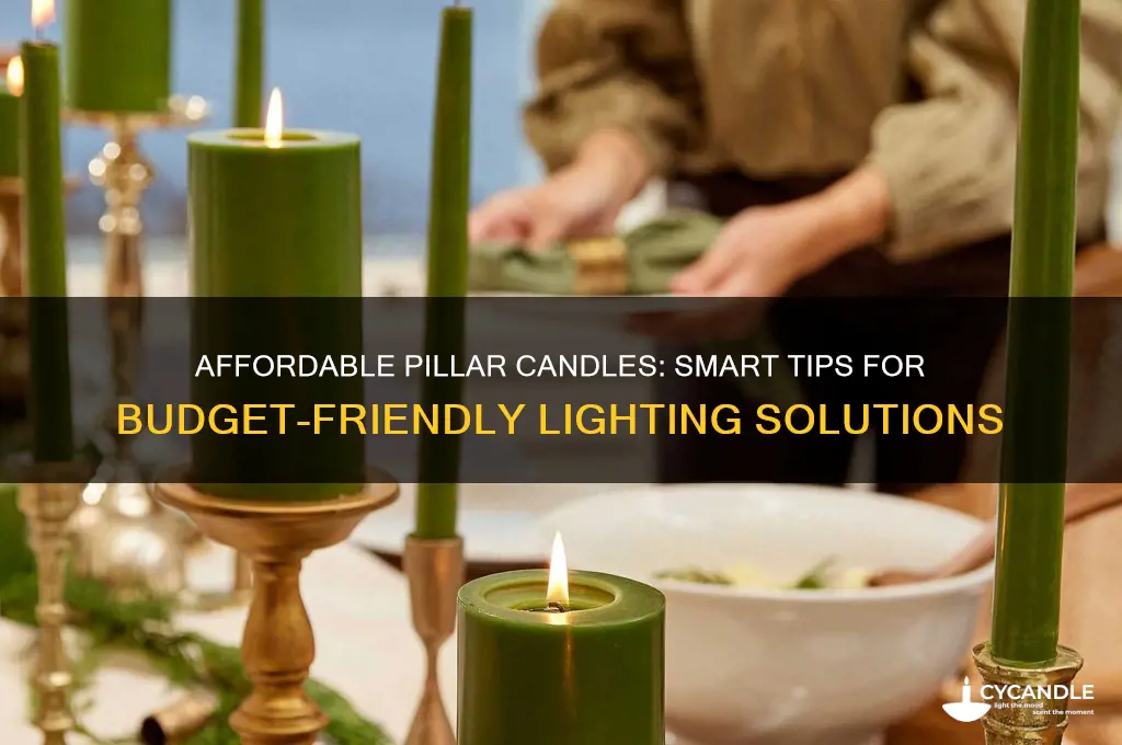 how to get cjeap pillar candles