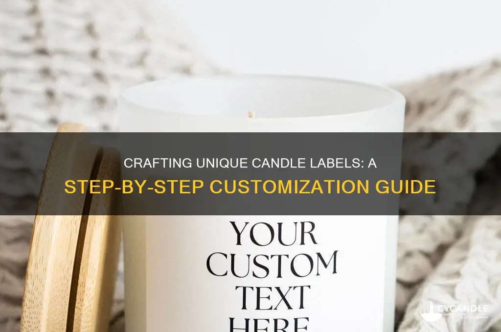 how to get custom labels for candles