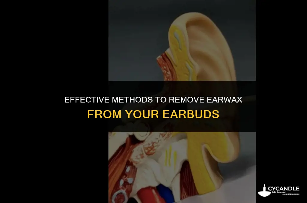 how to get ear wax out of earbuds
