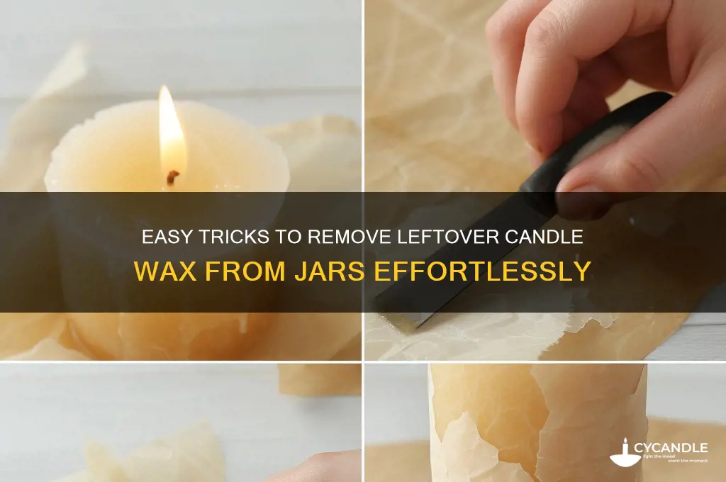 how to get end of candle out of jar