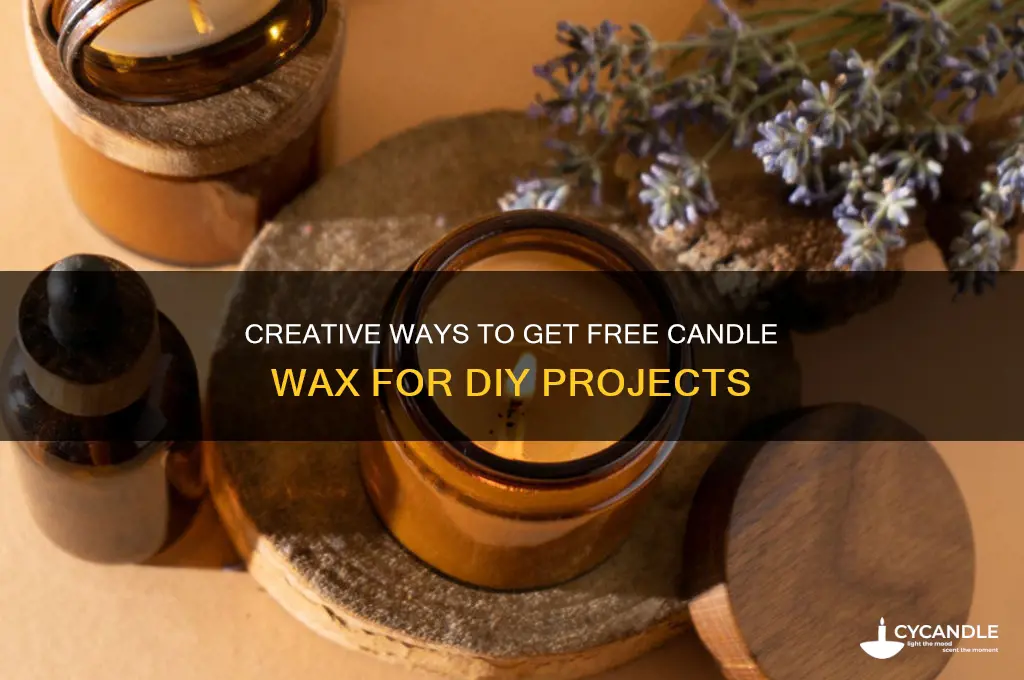 how to get free candle wax