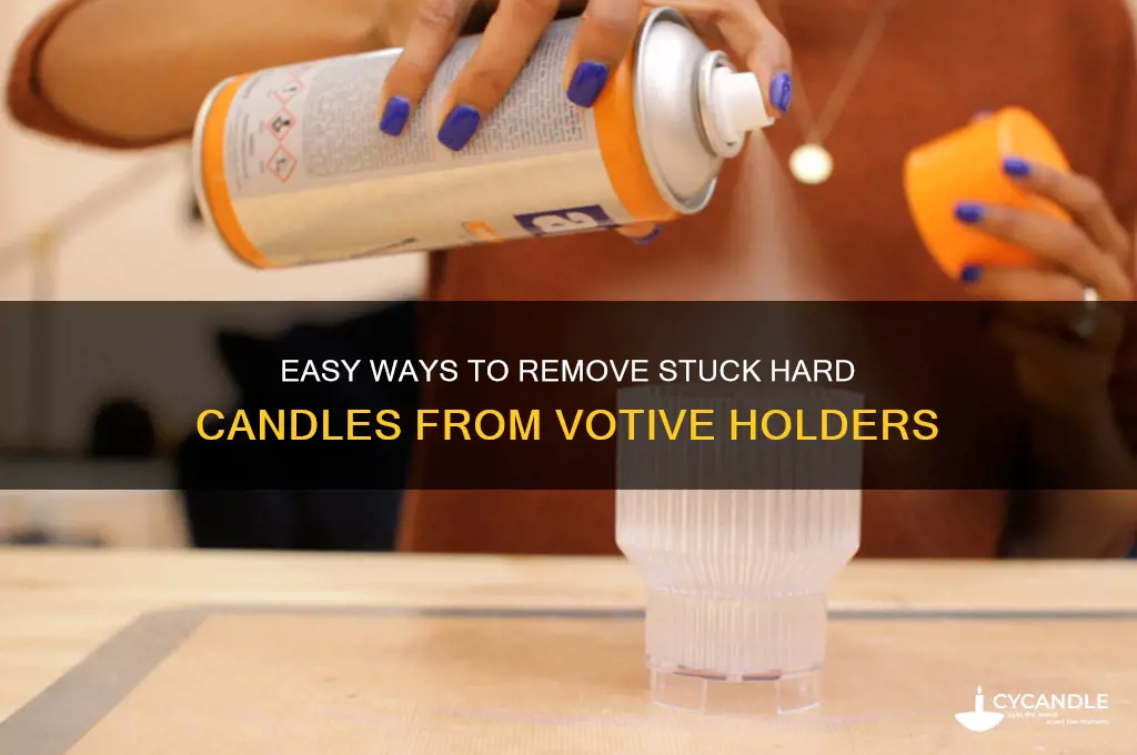 how to get hard candles out of votive