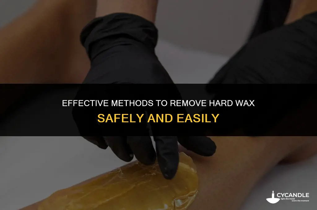 how to get hard wax off