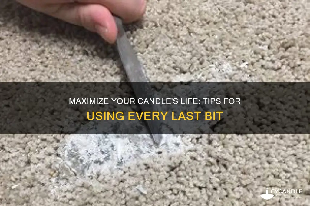 how to get last bit of candle bath and body