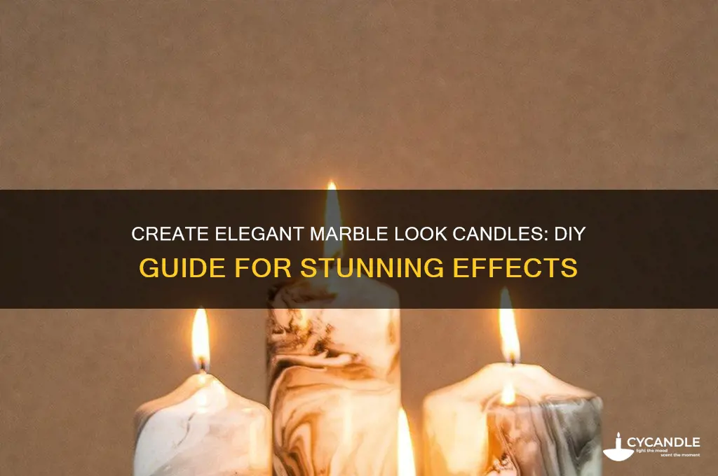 how to get marble look candles