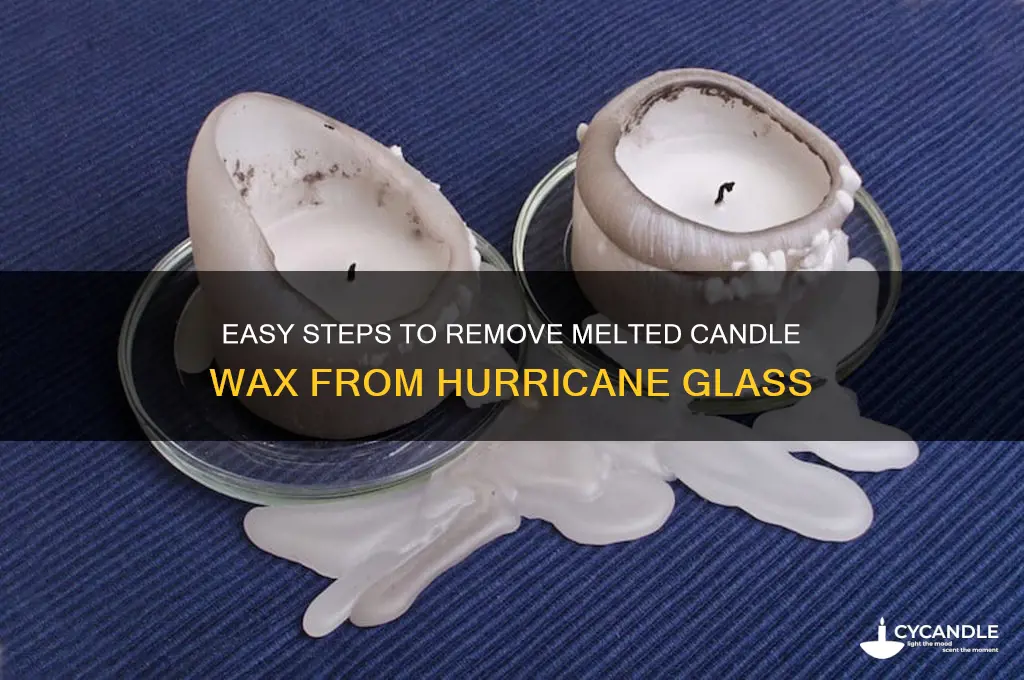 how to get melted candle out of hurricane glass