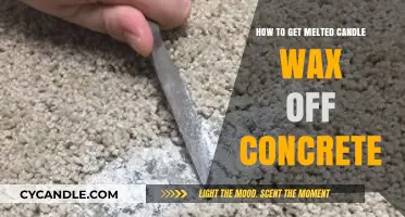 Effective Methods to Remove Melted Candle Wax from Concrete Surfaces