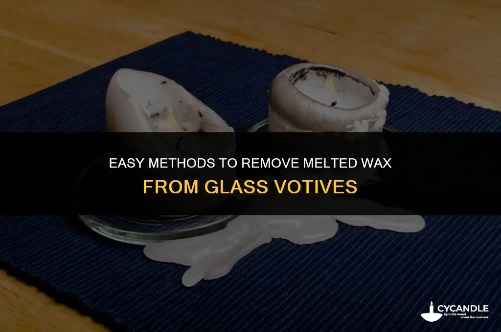 how to get melted wax out of glass votives