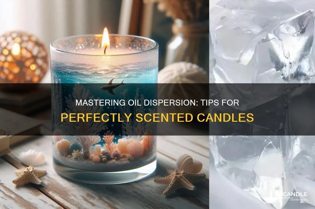 how to get oils to disperse in candle