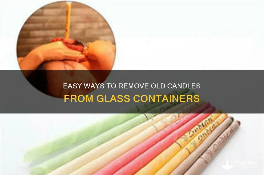 how to get old candles out of glass