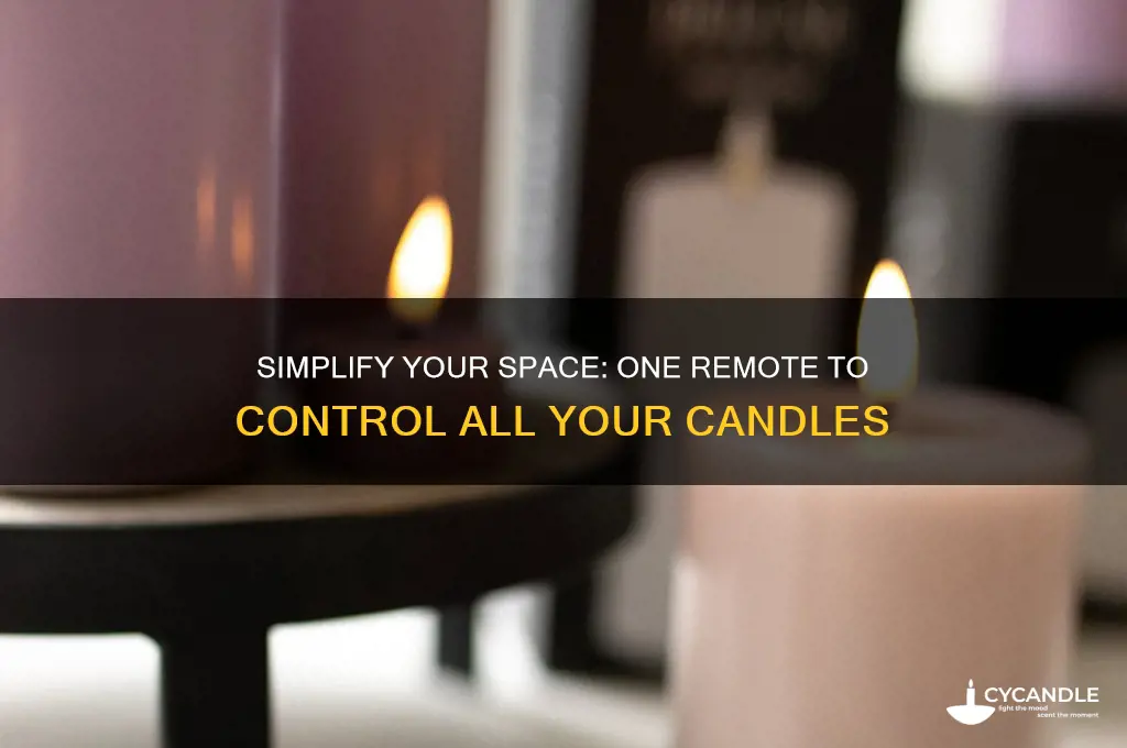 how to get one remote for all candles