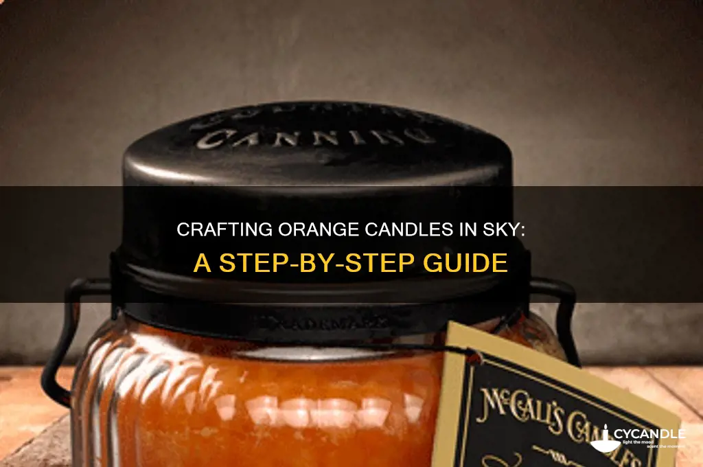 how to get orange candles in sky