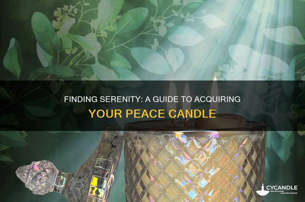 how to get peace candle