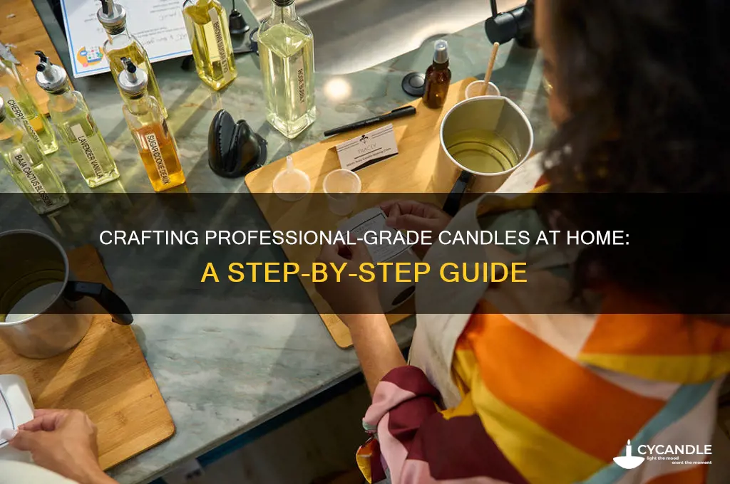 how to get professional candles at home
