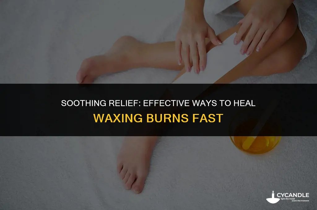 how to get rid of a burn from waxing