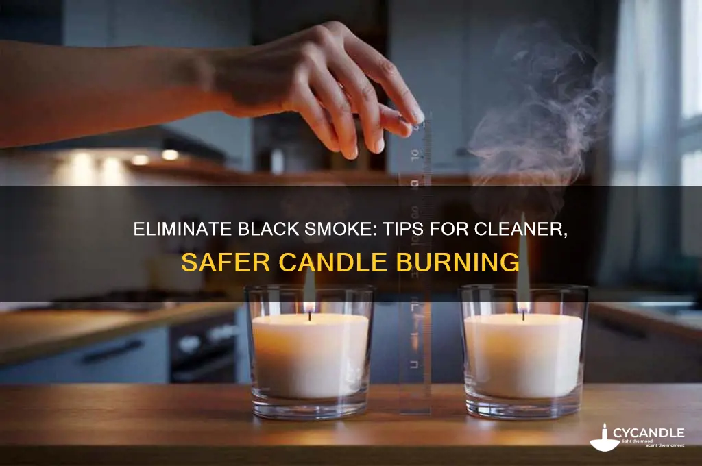 how to get rid of black smoke from candles