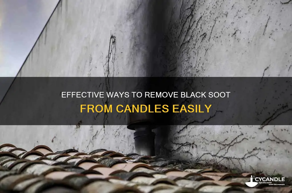 how to get rid of black soot from candles