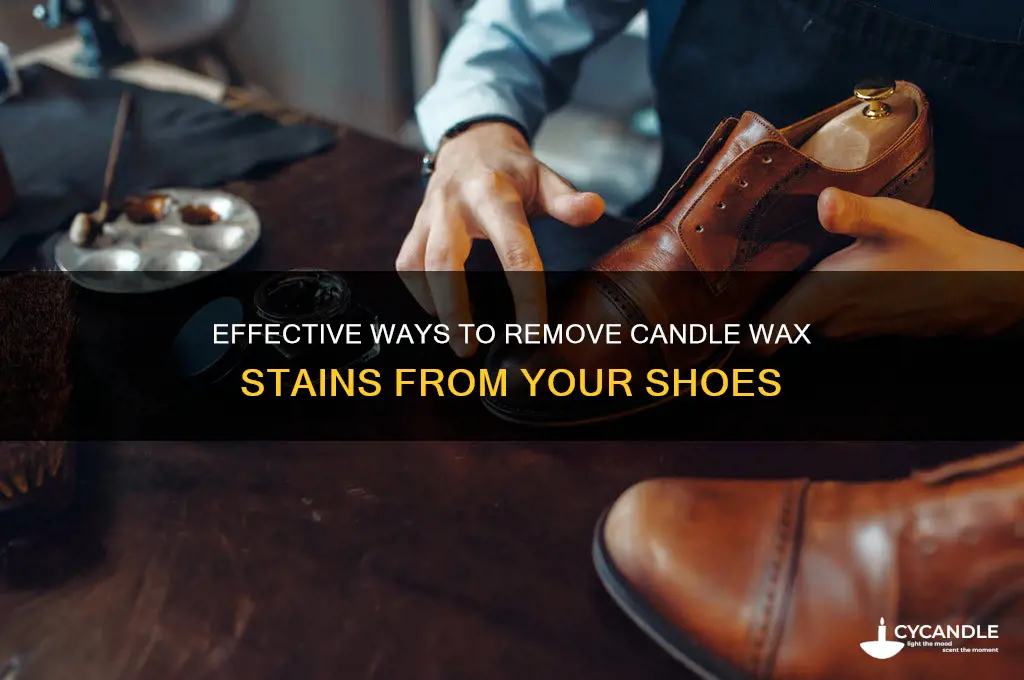 how to get rid of candle stains on shoes
