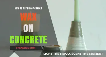 Effective Methods to Remove Candle Wax from Concrete Surfaces